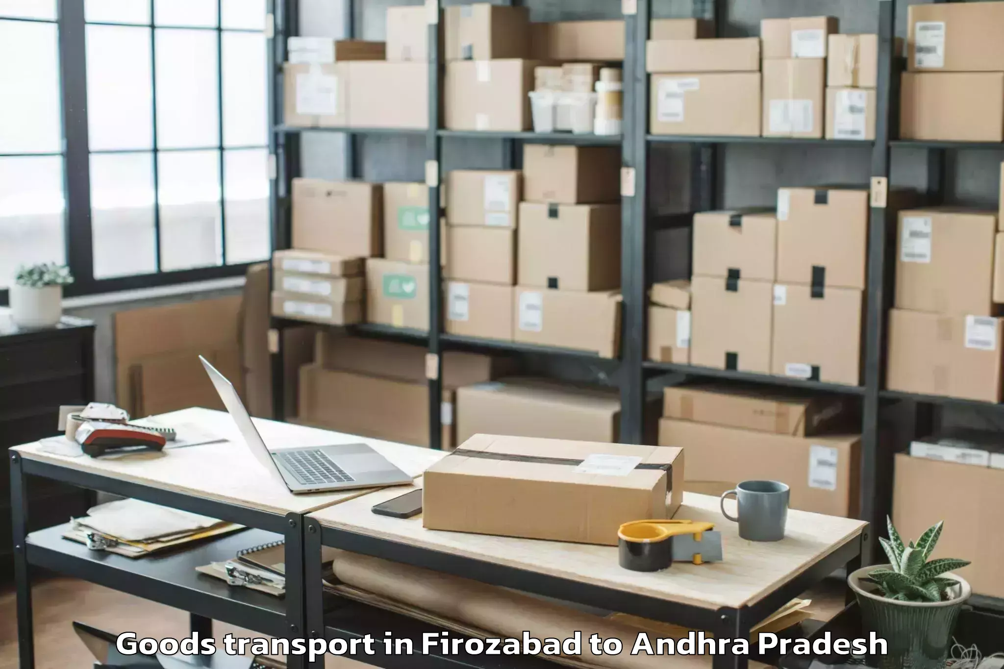 Professional Firozabad to Polavaram Goods Transport